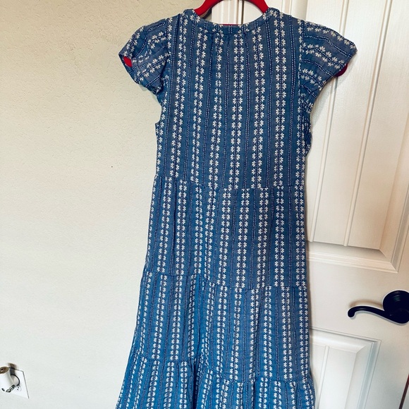 Loft Maxi Dress Blue Floral XS - Picture 2 of 3